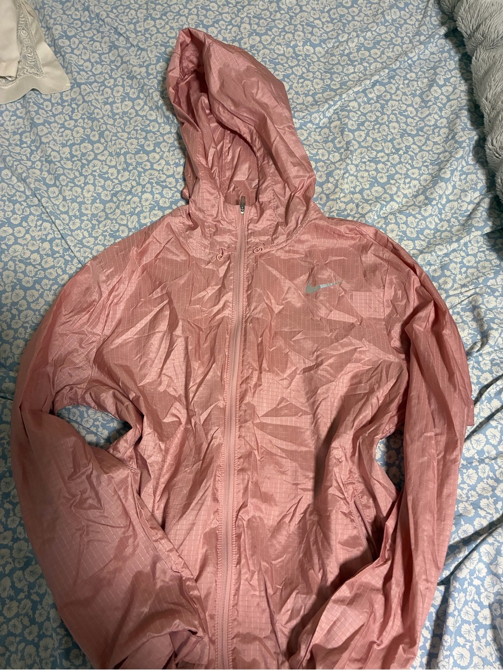 Nike Running Baby Pink Hooded Windbreaker Jacket